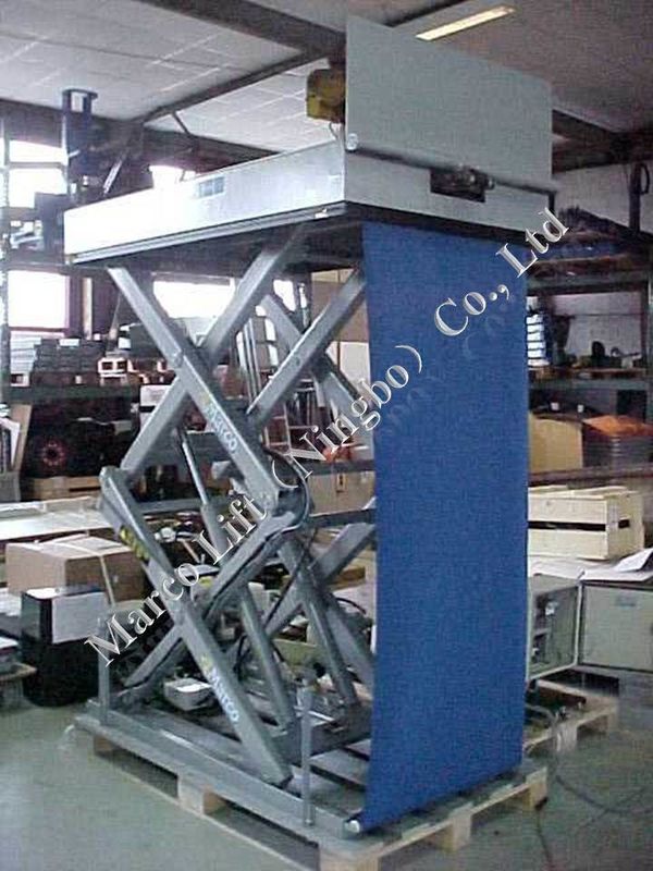 CE認定 パーソナライズ可能なマルコ 高さシザリ リフトテーブル 荷重フラップとカーテン